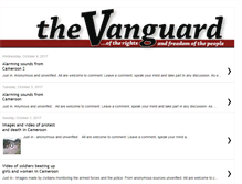 Tablet Screenshot of news.vanguardcameroon.com